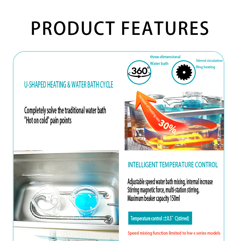 Multi-point stirring water bath (HW-S-1P/2P/4P/6P/8P Series)