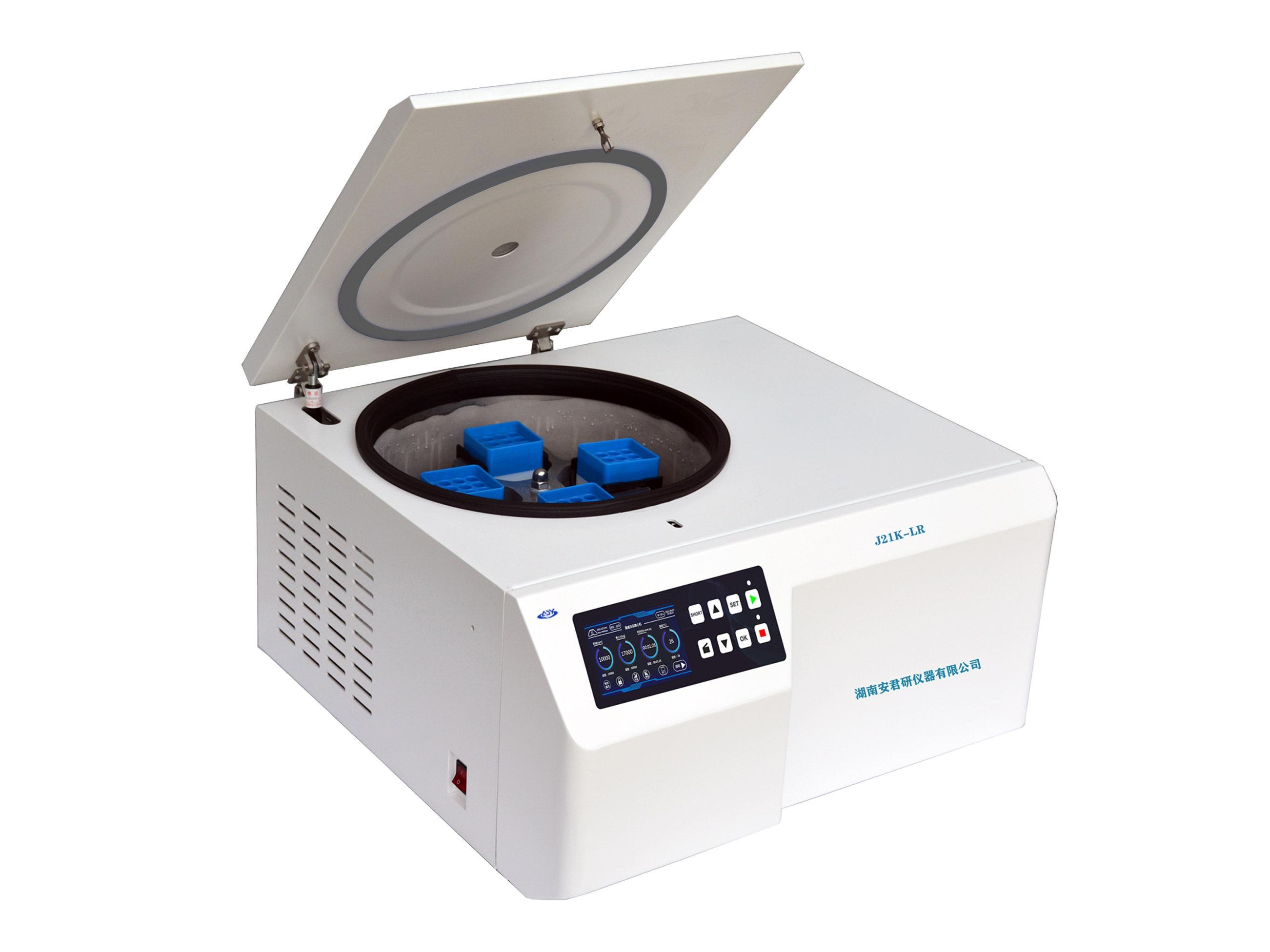 Центрифуга J21K-LR с точным регулированием скорости и низким уровнем шума для клинического и исследовательского применения.